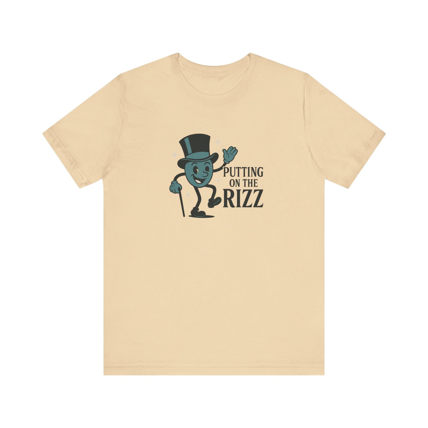 “Putting on the Rizz” – Funny Vintage-Style Unisex Tee