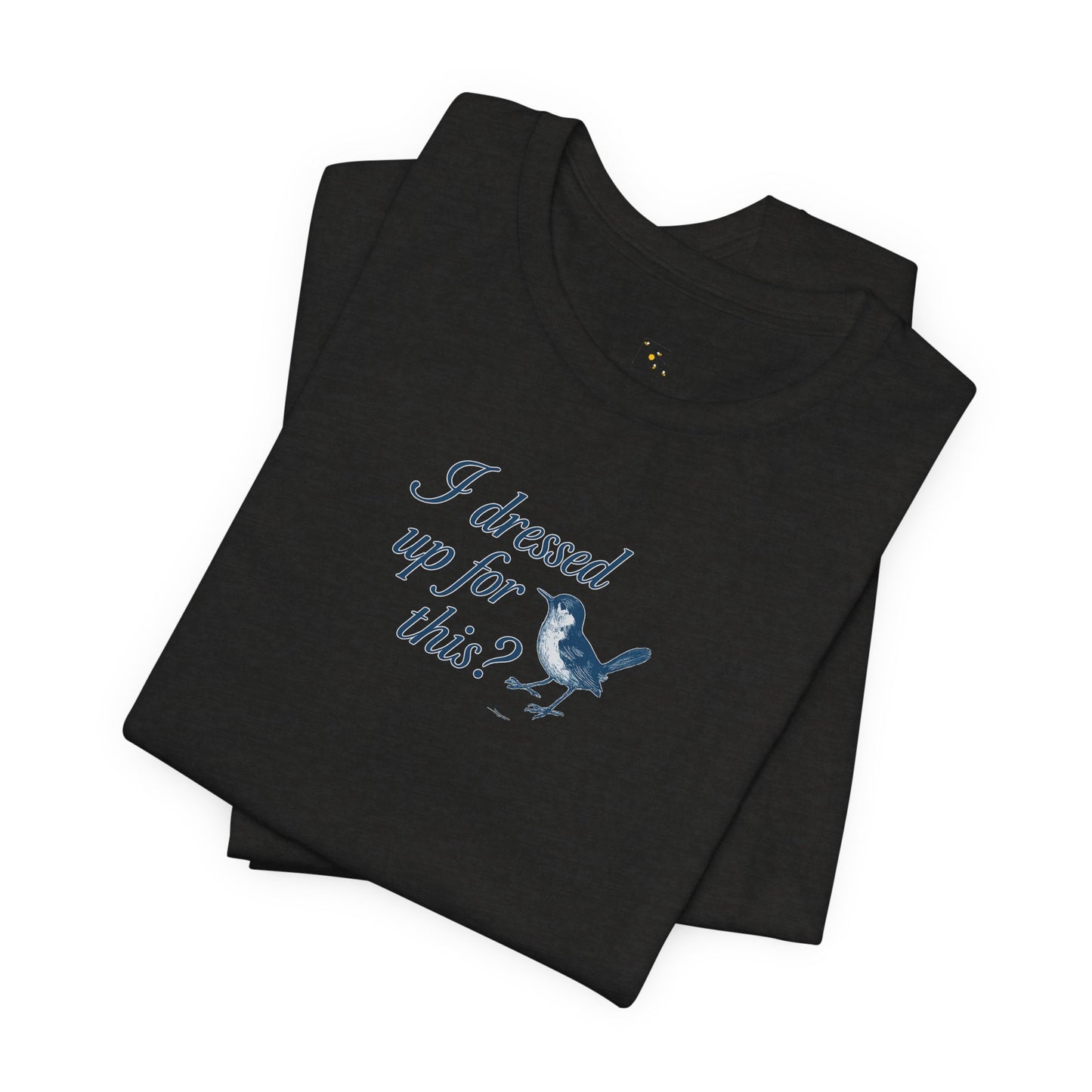 Funny Bird Graphic Tee - "I Dressed Up for This?" Unisex T-Shirt