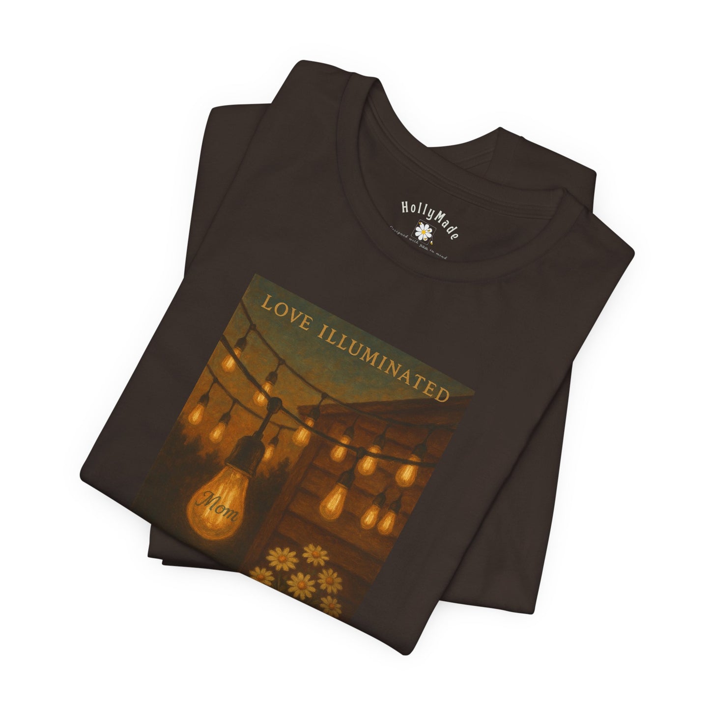 “Love Illuminated” – Personalized Vintage-Style Mother’s Day T-Shirt