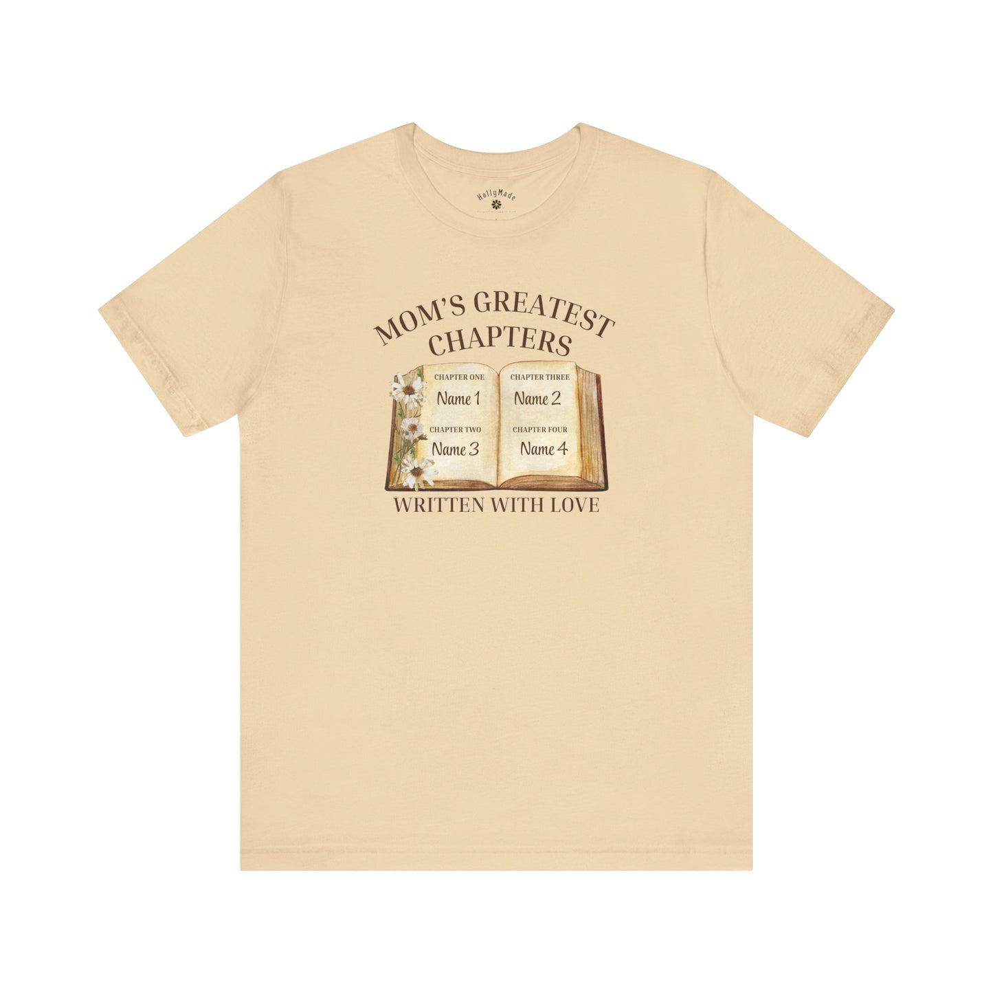 Mom's Greatest Chapters | Personalized Kids Name T-Shirt | Sentimental Mother’s Day Gift Tee