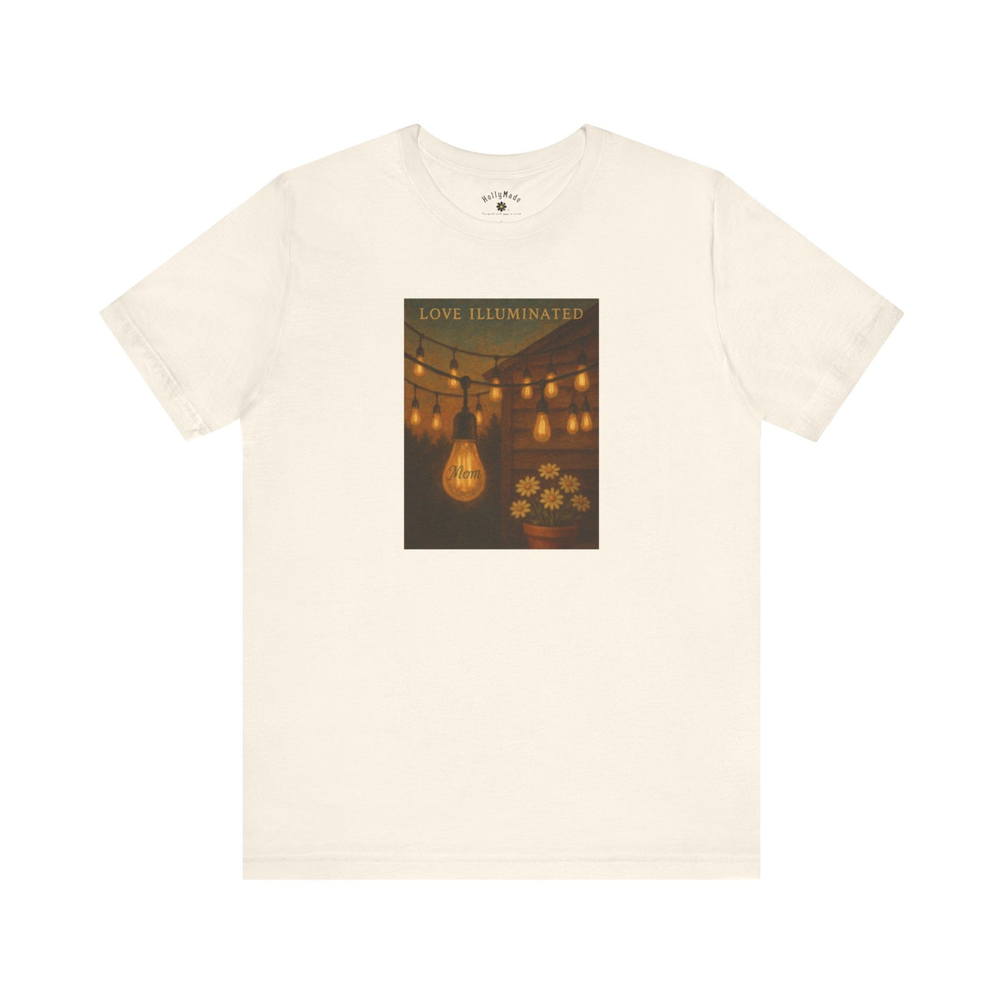 “Love Illuminated” – Personalized Vintage-Style Mother’s Day T-Shirt