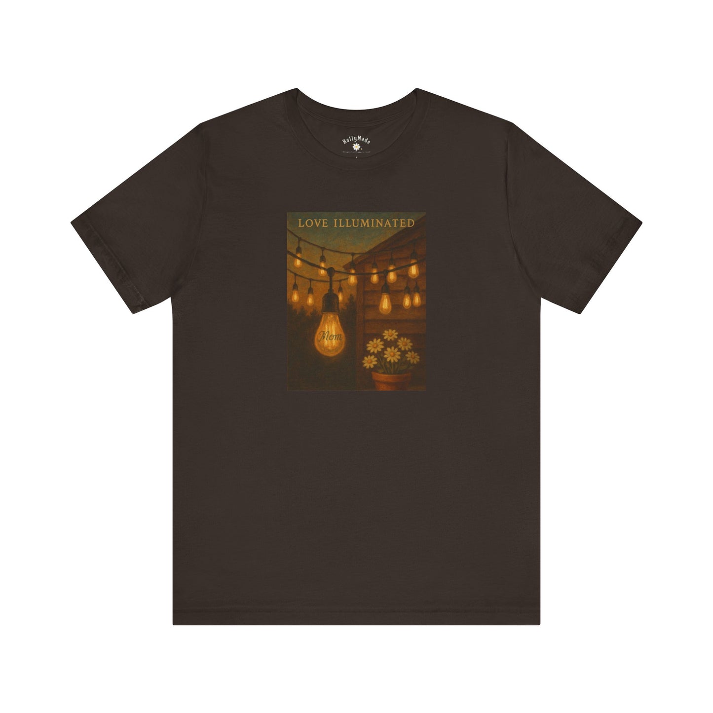 “Love Illuminated” – Personalized Vintage-Style Mother’s Day T-Shirt