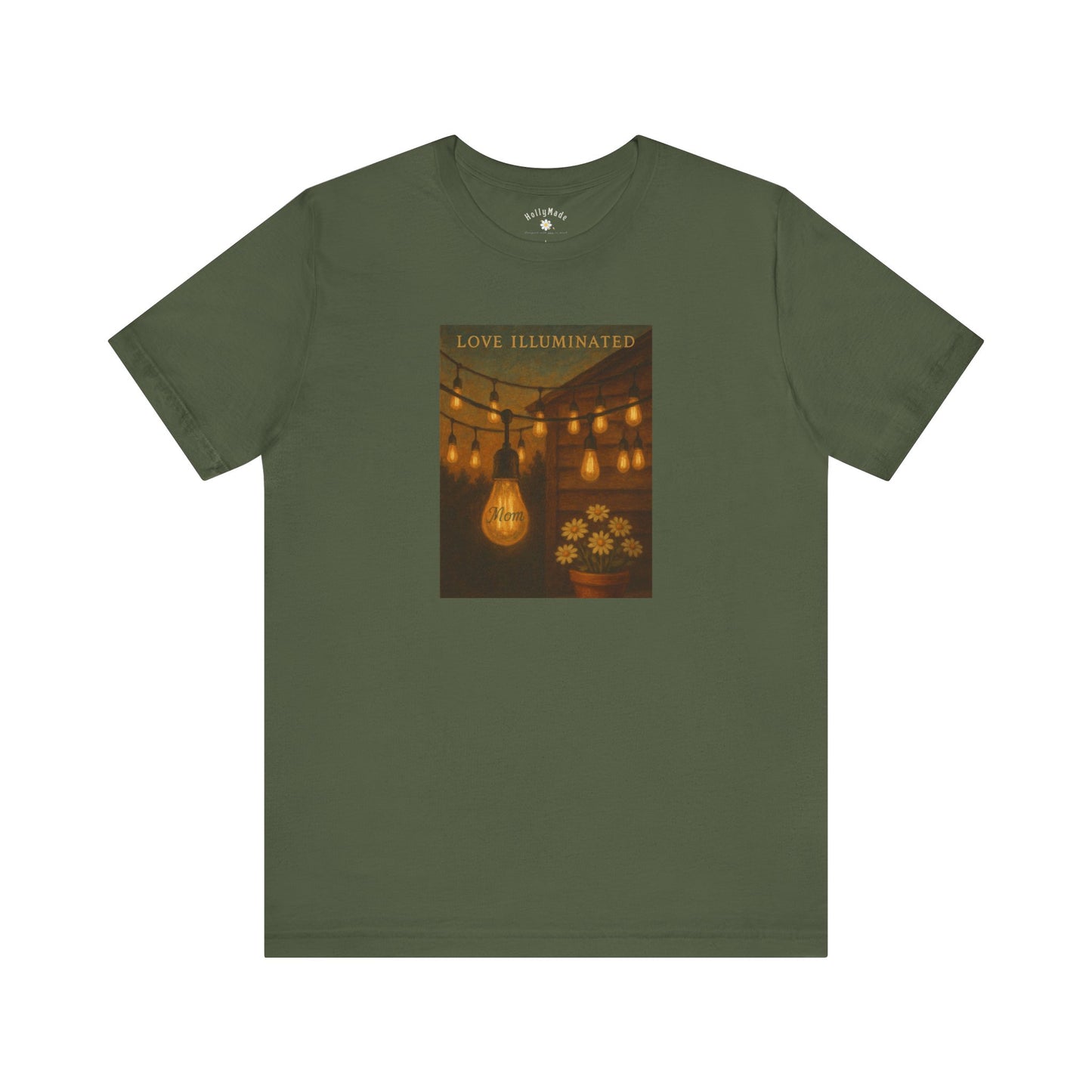 “Love Illuminated” – Personalized Vintage-Style Mother’s Day T-Shirt