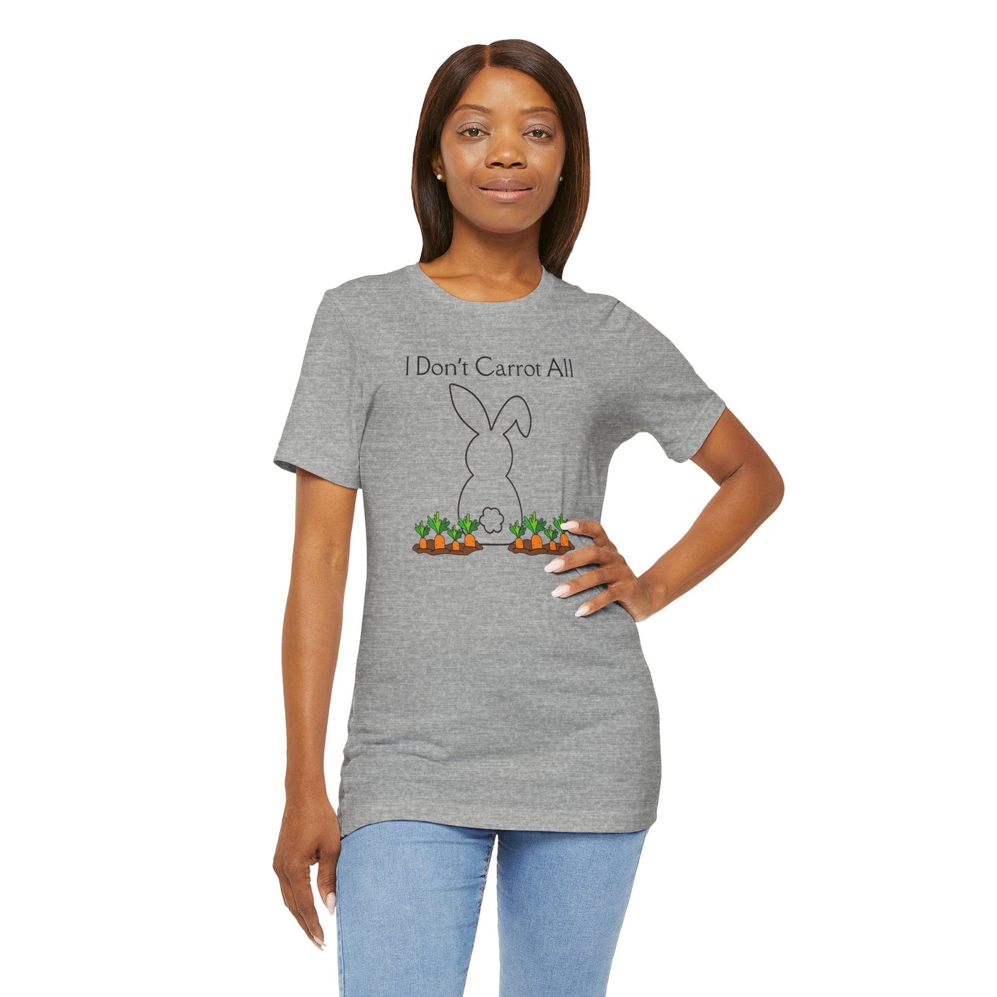 Zero Clucks, Zero Carrots | I Don’t Carrot All Bunny Shirt | Funny Easter T-Shirt