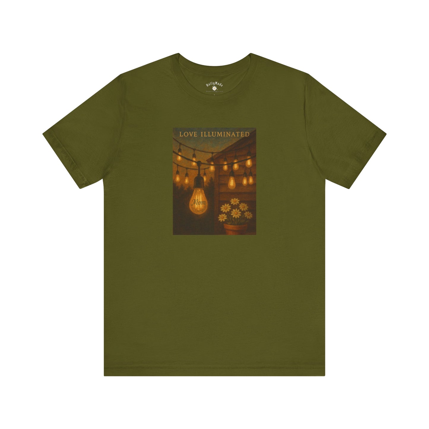 “Love Illuminated” – Personalized Vintage-Style Mother’s Day T-Shirt
