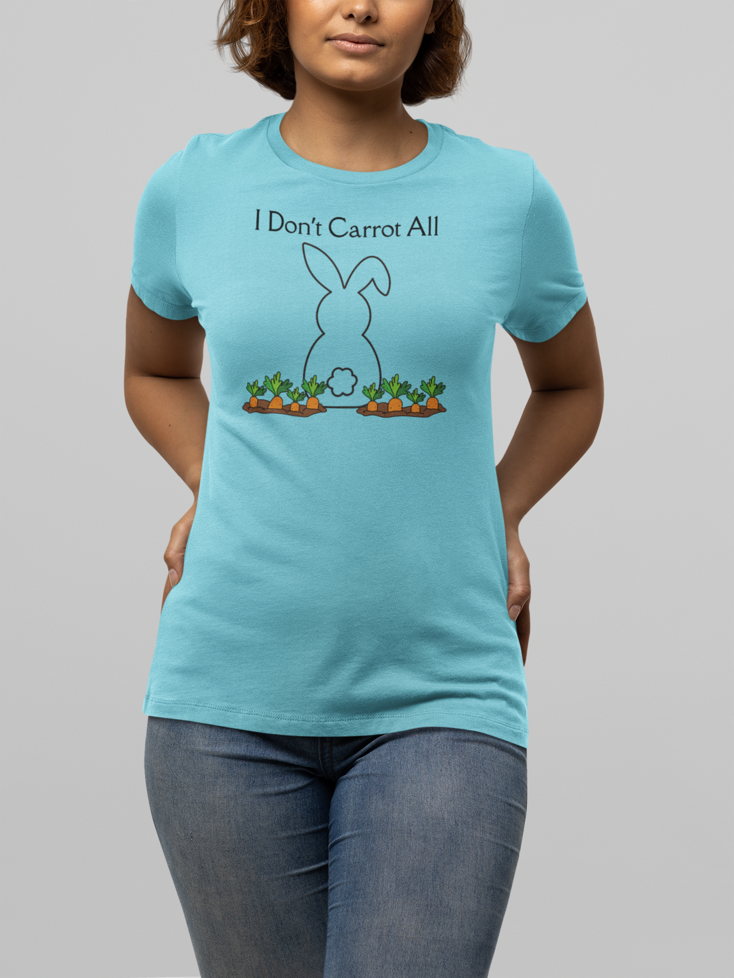 Zero Clucks, Zero Carrots | I Don’t Carrot All Bunny Shirt | Funny Easter T-Shirt