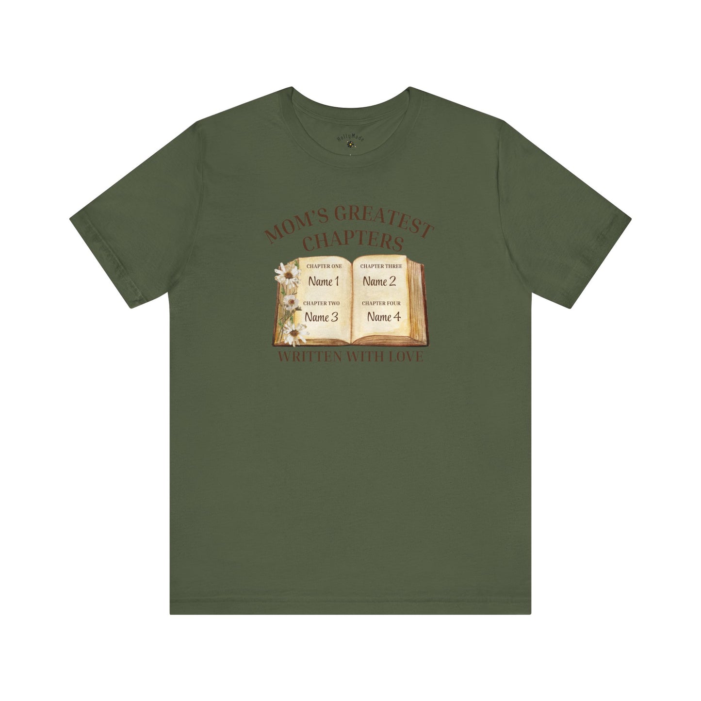 Mom's Greatest Chapters | Personalized Kids Name T-Shirt | Sentimental Mother’s Day Gift Tee