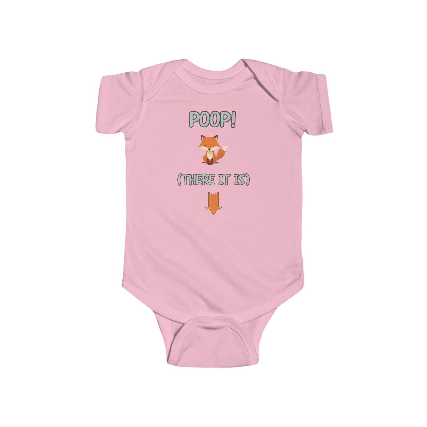 "Poop! There It Is – Fox Baby Onesie"