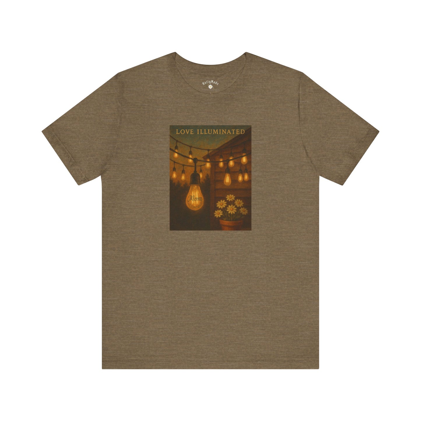 “Love Illuminated” – Personalized Vintage-Style Mother’s Day T-Shirt
