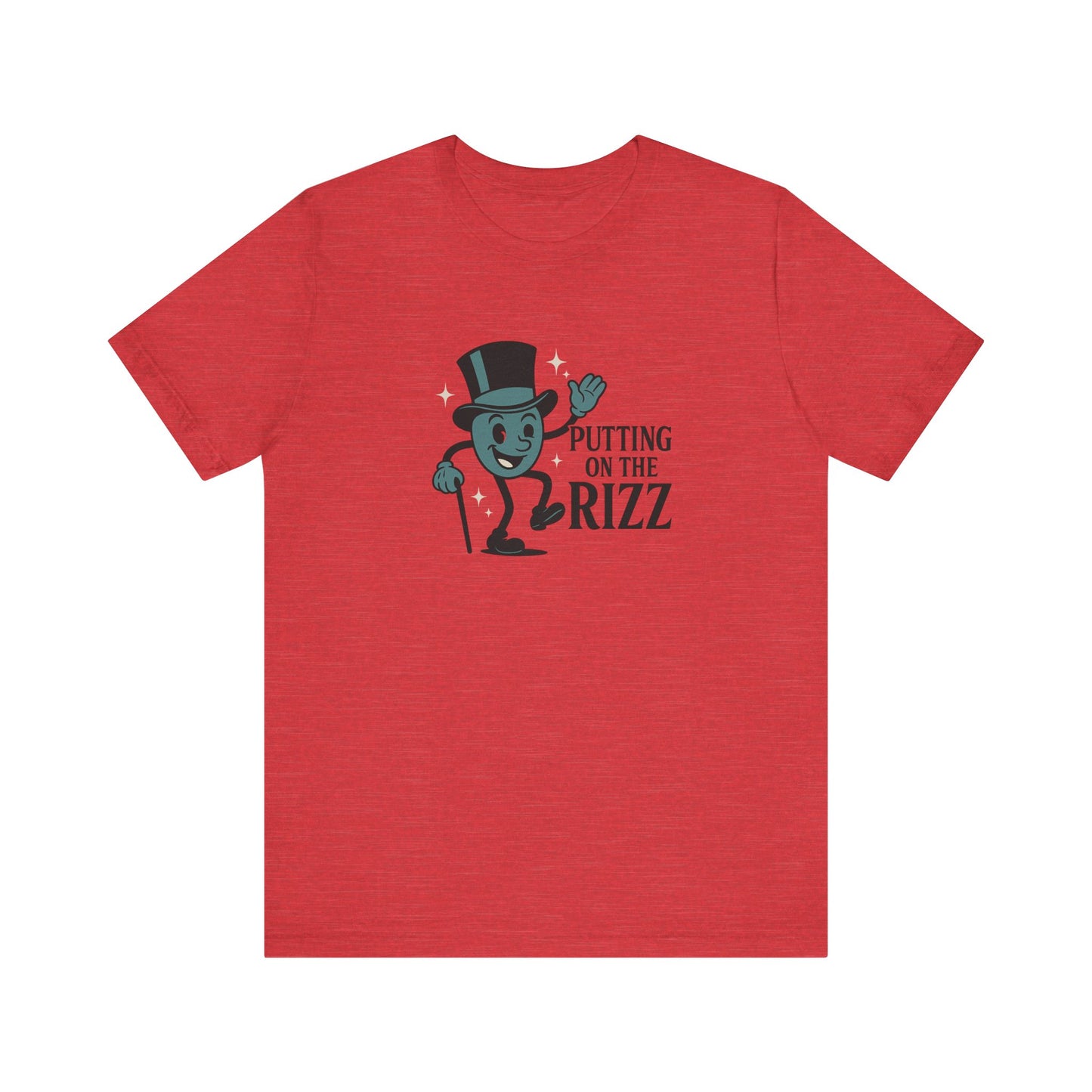 “Putting on the Rizz” – Funny Vintage-Style Unisex Tee