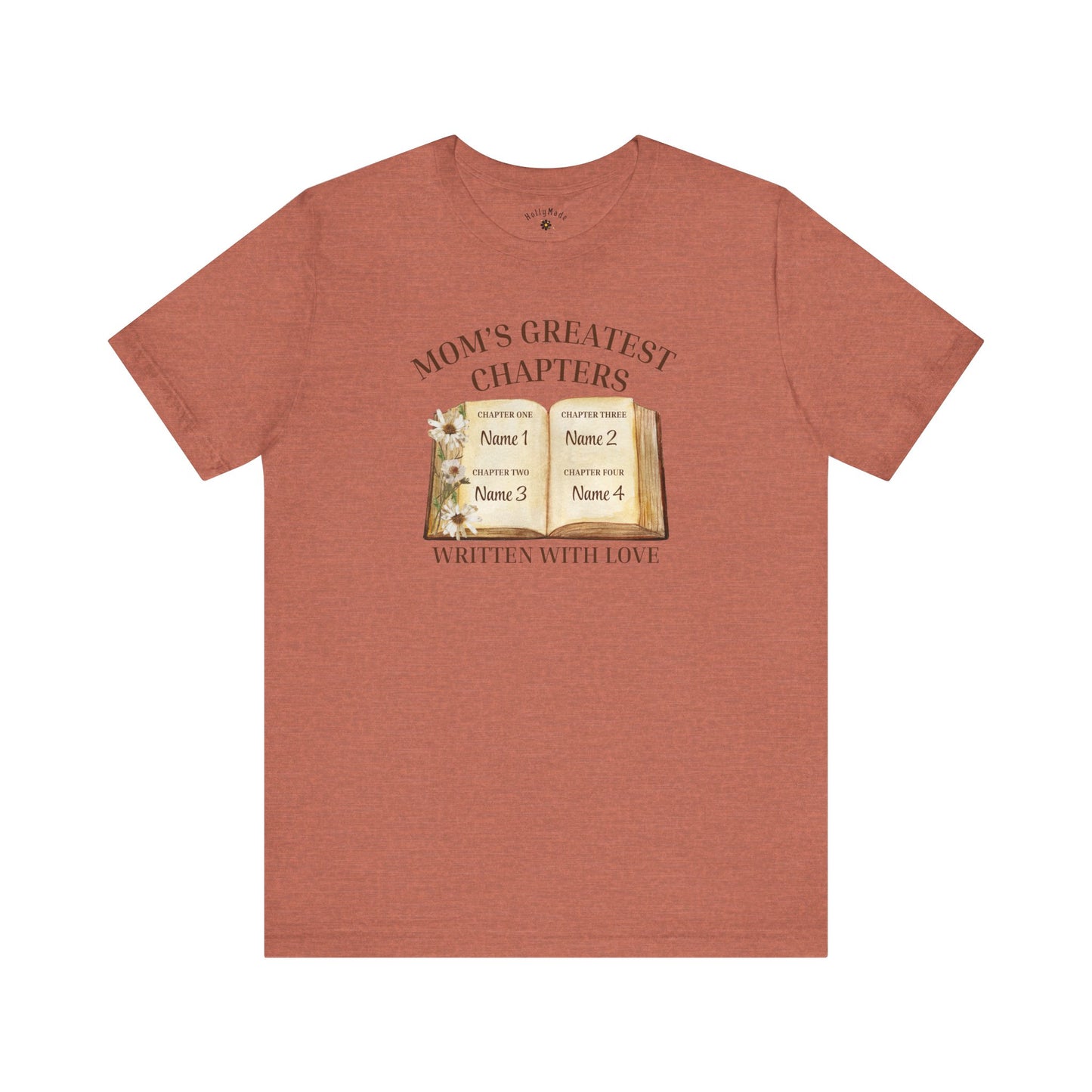 Mom's Greatest Chapters | Personalized Kids Name T-Shirt | Sentimental Mother’s Day Gift Tee
