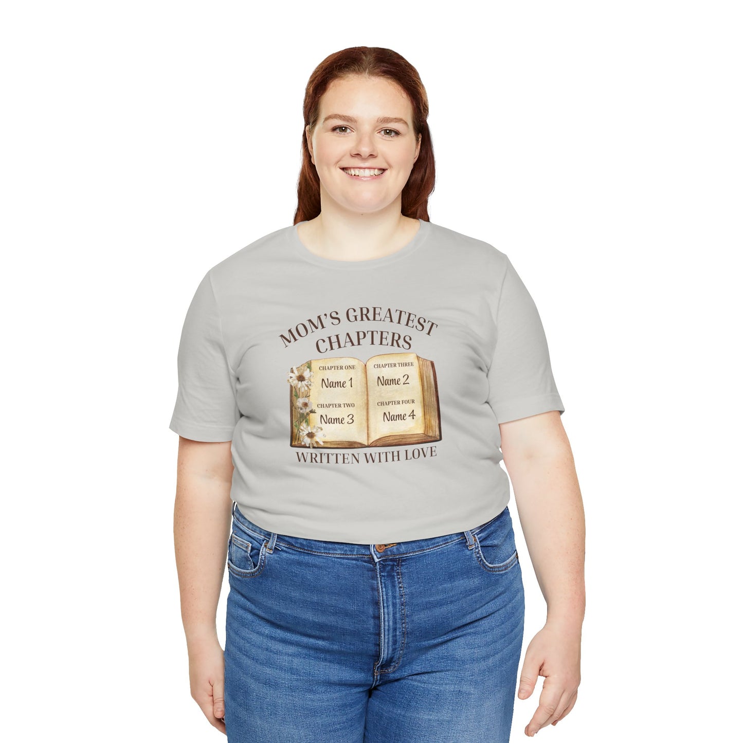 Mom's Greatest Chapters | Personalized Kids Name T-Shirt | Sentimental Mother’s Day Gift Tee
