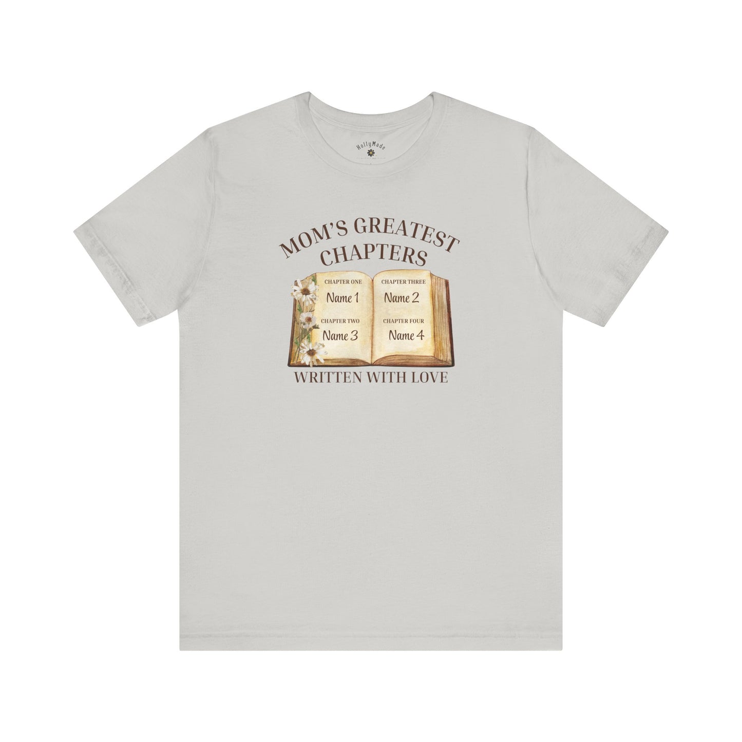 Mom's Greatest Chapters | Personalized Kids Name T-Shirt | Sentimental Mother’s Day Gift Tee