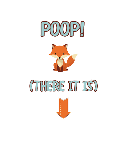 "Poop! There It Is – Fox Baby Onesie"